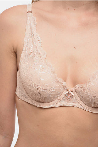EMPORIO Underwire Lace Bra with Golden Logo