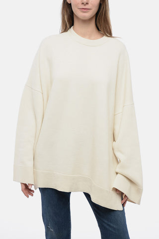 Crew Neck Oversized Pure Cashmere Sweater
