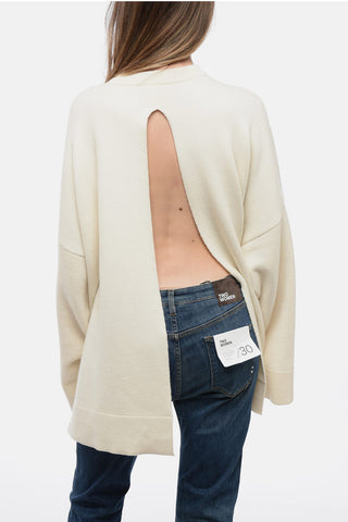 Crew Neck Oversized Pure Cashmere Sweater