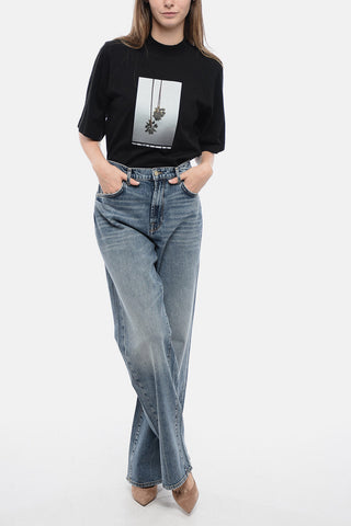 High Waisted TESS Jeans with Visible Stitching