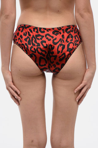 Slip in Seta a Fantasia Animalier