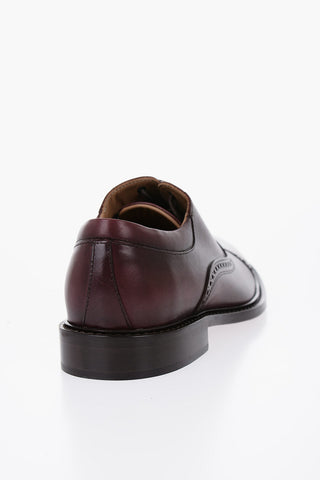 Leather Quarter Brogue Oxford Shoes