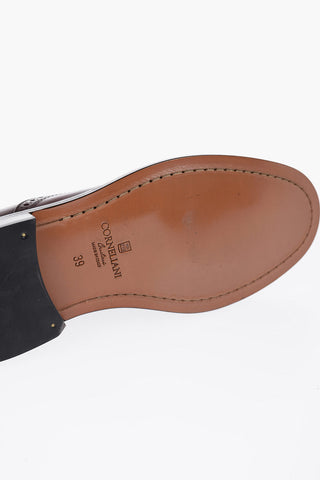 Leather Quarter Brogue Oxford Shoes