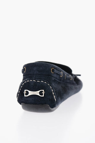 ID Suede Boat Deck Shoes with Rubber Dots on the Sole