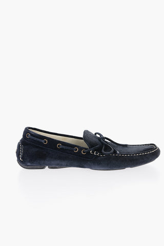 ID Suede Boat Deck Shoes with Rubber Dots on the Sole