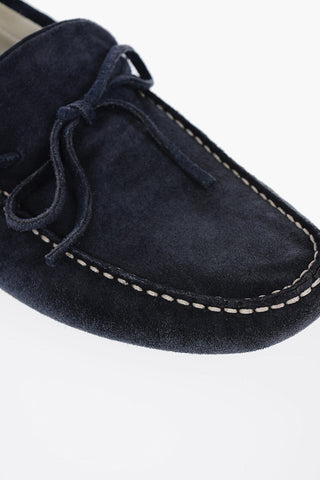 ID Suede Boat Deck Shoes with Rubber Dots on the Sole