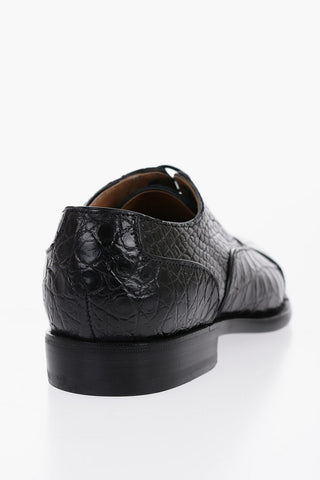 Crocodile Leather Oxford Shoes