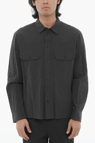 Oversized Fit Shirt with Double Breast Pockets