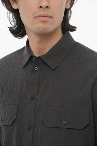 Oversized Fit Shirt with Double Breast Pockets