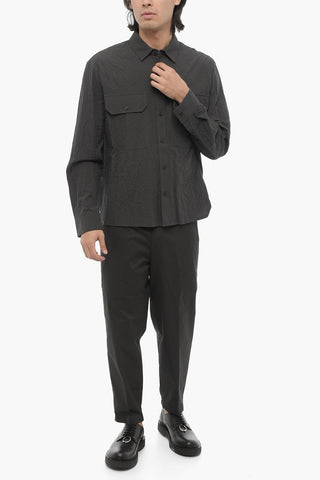Oversized Fit Shirt with Double Breast Pockets