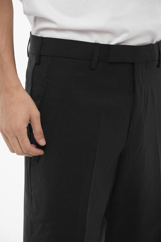 Pantaloni Chino Slim Fit in Tinta Unita con Caviglia Regolabile