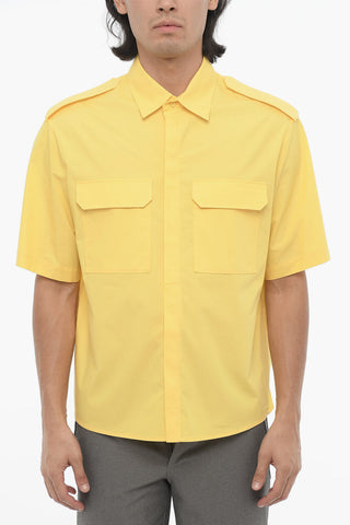 Military Loose-Fit Kurzarmhemd