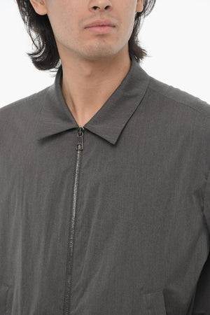 Solid-Color Overshirt with Zip Closure