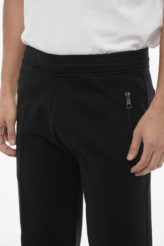 Skinny Fit Joggers with Knitted Inserts