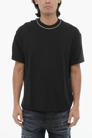 Rundhals-T-Shirt Easy Fit Uni Mit Hemdärmeln