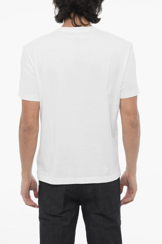 T-shirt Girocollo Slim Fit con Stampa Cuore