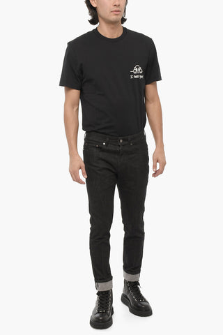 Cuffed Hem Regular Fit Jeans