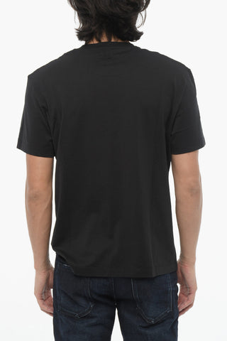 Rundhals-T-Shirt FOR YOU aus Baumwolle mit Kontrast-Print