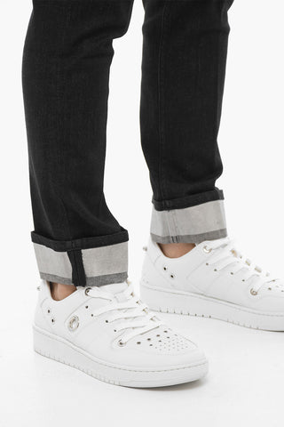 Cuffed Hem Dark Washed Skinny Fit Jeans 