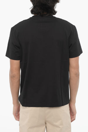 T-shirt Girocollo in Cotone con Stampa