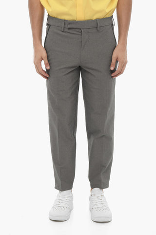 Regular Fit Slim Fit Pants with Belt Loops