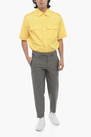 Regular Fit Slim Fit Pants with Belt Loops