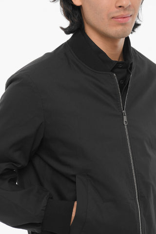 Lightweight Skinny Fit Bomber Jacket with Zip Closure
