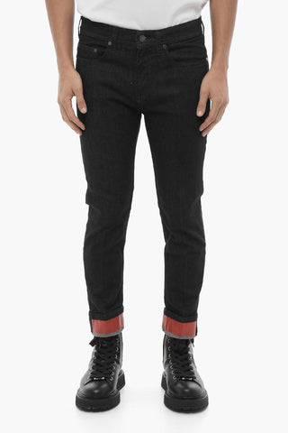 Jeans Regular Fit ad Orlo con Risvolto