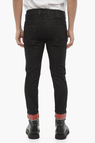Jeans Regular Fit ad Orlo con Risvolto