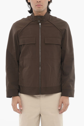 Boxy Fit BARACUTA Jacket with Zip Closure