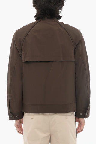 Boxy Fit BARACUTA Jacket with Zip Closure