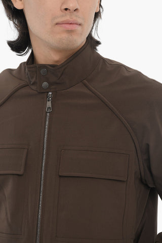 Boxy Fit BARACUTA Jacket with Zip Closure