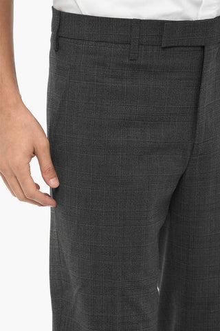 Kariert Slim-Fit-Hose Districk