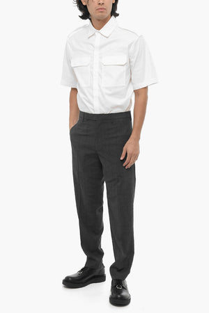 Checked Slim Fit Pants Districk