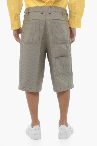 Straight Leg Bermuda Shorts with Belt Loops