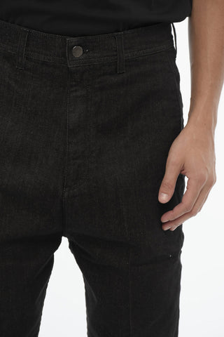 Jeans Regular Fit ad Orlo con Risvolto