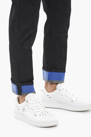 Cuffed Hem Regular Fit Skinny Fit Jeans