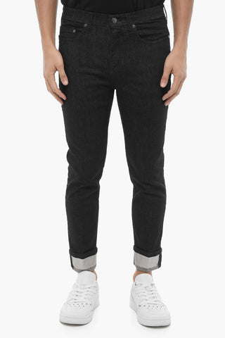Skinny Fit Jeans With Cuffed Hem