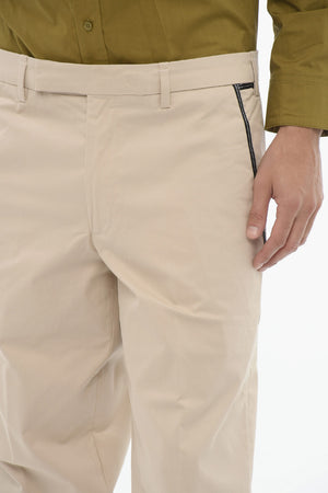 Pantaloni Slim Fit a Vita Regolare con Passanti
