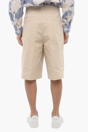 Bermuda-Shorts im Straight Fit in Uni