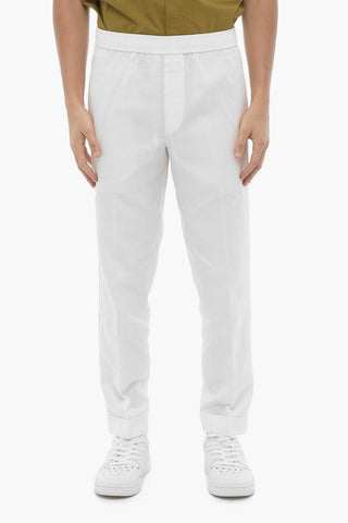 Pantaloni REM Slim Fit con Elastico in Vita