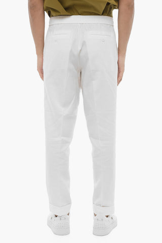 Pantaloni REM Slim Fit con Elastico in Vita