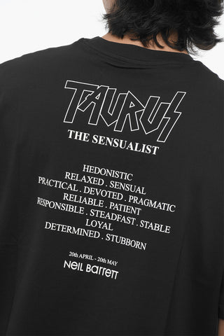 Rundhals-T-Shirt Slim Fit ROCK BAND ZODIAC TAURUS bedruckt