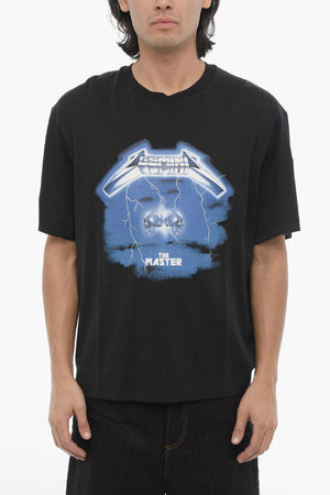 Rundhals-T-Shirt ROCK BAND ZODIAC GEMINI Slim Fit Mit Tief Angesetzten Ärmeln