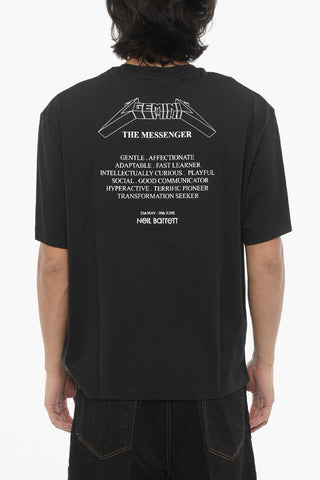 Rundhals-T-Shirt ROCK BAND ZODIAC GEMINI Slim Fit Mit Tief Angesetzten Ärmeln