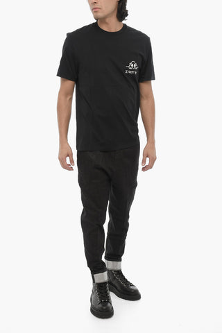 Rundhals-T-Shirt I SEE YOU Slim Fit aus Baumwolle