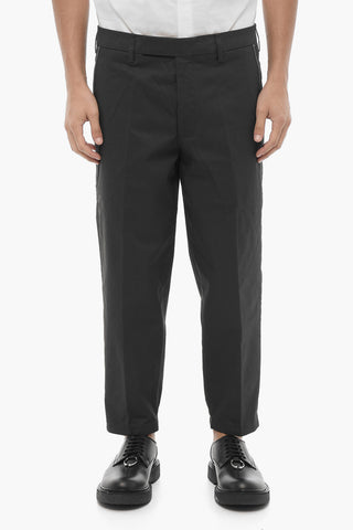Slim Fit Hose mit regulärer Taille und Gürtelschlaufen