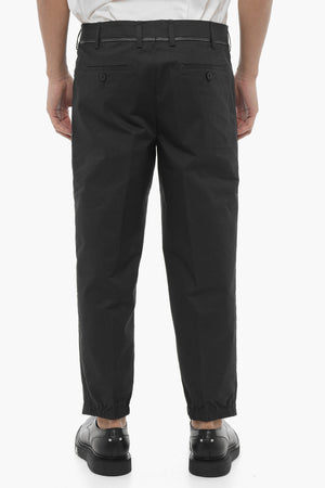 Pantaloni Slim Fit a Vita Regolare con Passanti