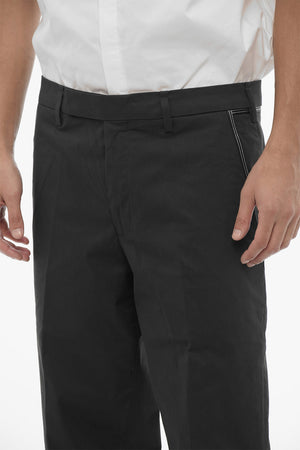 Pantaloni Slim Fit a Vita Regolare con Passanti