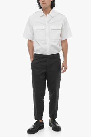 Slim Fit Hose mit regulärer Taille und Gürtelschlaufen